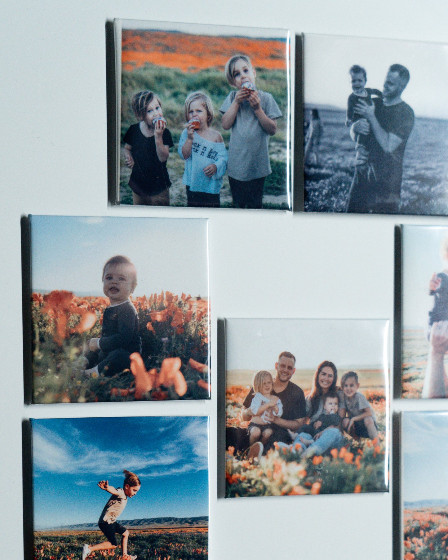 Personalized Photo Magnets - Set of 9